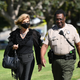 Judy Huth outside the courthouse on June 1, 2022, at Los Angeles Superior Court in Santa Monica, California.
